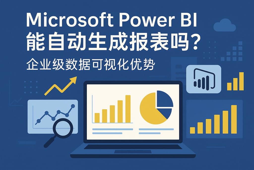 Microsoft Power BI能自动生成报表吗？企业级数据可视化优势